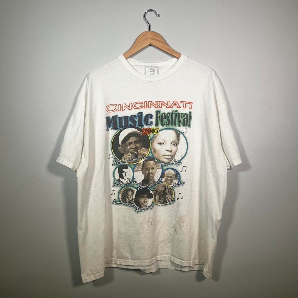 Y2k 2007 cincinnati music festival t shirt